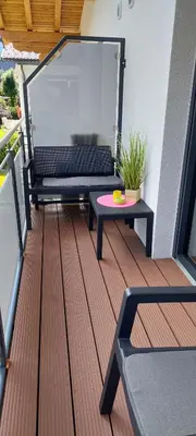 Ein Sitzbereich in der Unterkunft M4 Appartements