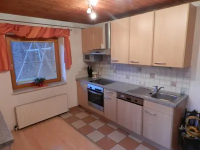 Küche/Küchenzeile in der Unterkunft Kleinwidmoos-Apartment
