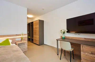 TV/Unterhaltungsangebot in der Unterkunft Huemer-Park Motel Vöcklatal