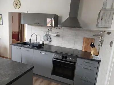Küche/Küchenzeile in der Unterkunft Wohnung mit Charme in Pinsdorf