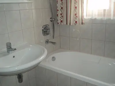 Ein Badezimmer in der Unterkunft Gondelblick
