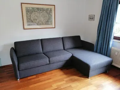 Ein Sitzbereich in der Unterkunft Zur sonnigen, eleganten Kuh