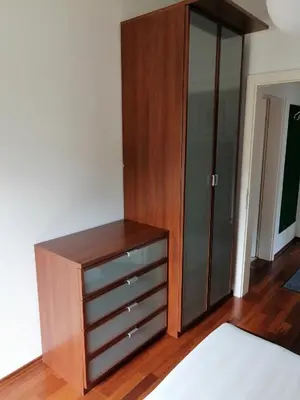 Ein Bett oder Betten in einem Zimmer der Unterkunft Zur sonnigen, eleganten Kuh