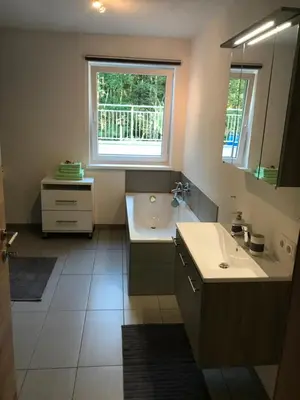 Ein Badezimmer in der Unterkunft Apartments Traun-haft