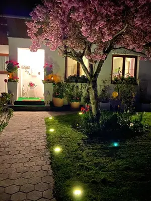 Ein Garten an der Unterkunft Haus Belli