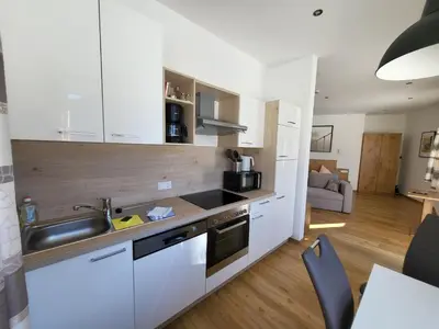 Küche/Küchenzeile in der Unterkunft Haus Holzmann