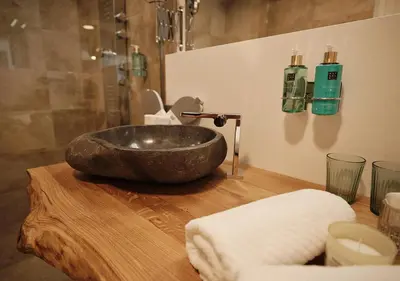 Ein Badezimmer in der Unterkunft SEE Moment Appartements ADULTS ONLY