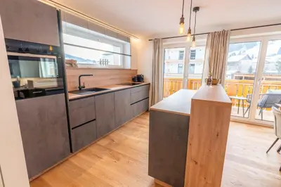 Küche/Küchenzeile in der Unterkunft Kaminzimmer Suite