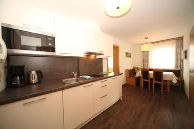 Küche/Küchenzeile in der Unterkunft Appartement Kristall