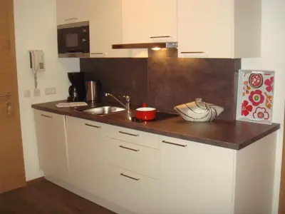 Küche/Küchenzeile in der Unterkunft Appartement Kristall