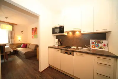Küche/Küchenzeile in der Unterkunft Appartement Kristall