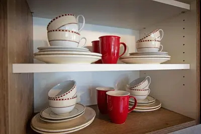 Kaffee-/Teezubehör in der Unterkunft Ferienwohnungen Waltraud Trinker, Haus