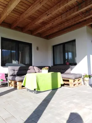 Ein Sitzbereich in der Unterkunft Appartement Dorrer
