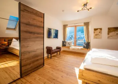 Ein Bett oder Betten in einem Zimmer der Unterkunft Schitter-Appartements