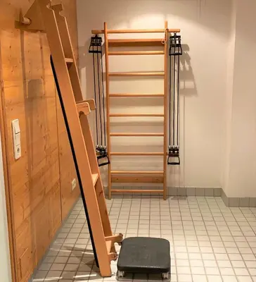 Das Fitnesscenter und/oder die Fitnesseinrichtungen in der Unterkunft Haus Silent - Mountain View