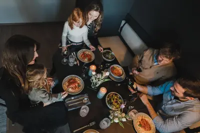 Essen im Aparthotel oder in der Nähe