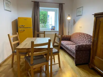 Ein Sitzbereich in der Unterkunft Apartment in Historic Town House