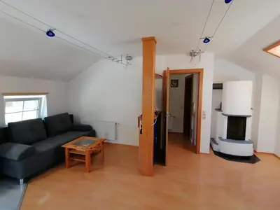 Ein Sitzbereich in der Unterkunft Haus Tressenstein