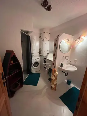 Ein Badezimmer in der Unterkunft Ferienwohnung Mariana