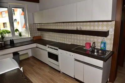 Küche/Küchenzeile in der Unterkunft Ferienwohnung Isabell