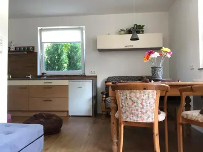 Küche/Küchenzeile in der Unterkunft Grüner Baum ferienwohnung
