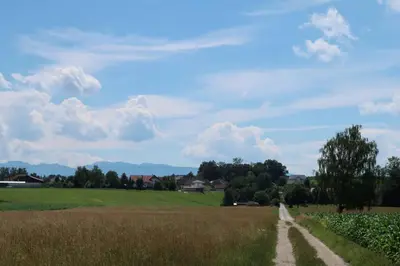 Naturlandschaft in der Nähe der Ferienwohnung