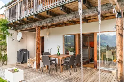 Ein Balkon oder eine Terrasse in der Unterkunft Appartement Felix by Schladmingurlaub