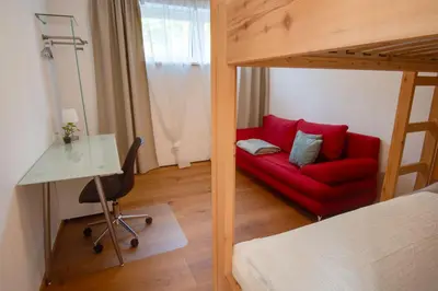 Ein Bett oder Betten in einem Zimmer der Unterkunft Ferienwohnung Angerer