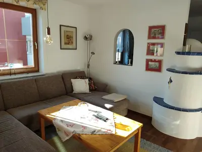 Ein Sitzbereich in der Unterkunft Appartement IRIS