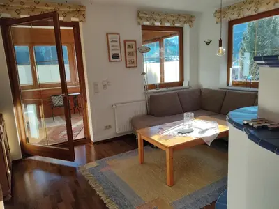 Ein Sitzbereich in der Unterkunft Appartement IRIS