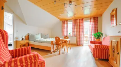 Ein Bett oder Betten in einem Zimmer der Unterkunft Ferienhaus Mehlhartl
