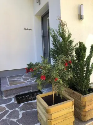 Ein Garten an der Unterkunft Ferienwohnungen Mikula-Hubacek