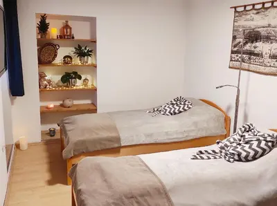 Ein Bett oder Betten in einem Zimmer der Unterkunft Apartment Müllerstiege