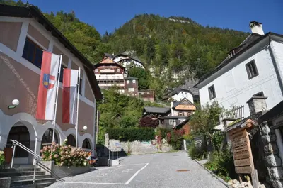 Ein allgemeiner Bergblick oder ein Berglick von der Ferienwohnung aus