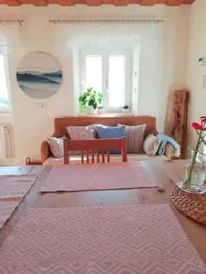 Ein Sitzbereich in der Unterkunft Apartment Müllerstiege