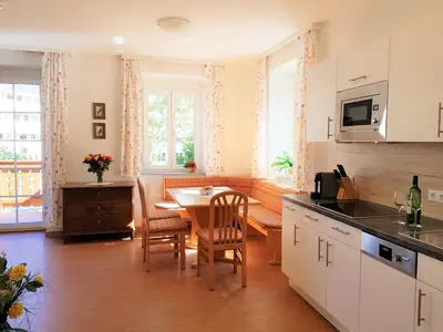 Küche/Küchenzeile in der Unterkunft Villa Lilly - Luxus Appartements im Villenviertel