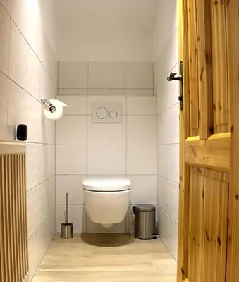 Ein Badezimmer in der Unterkunft Haberlhof