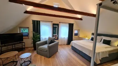 Ein Bett oder Betten in einem Zimmer der Unterkunft CHILL&SLEEP Bad Ischl