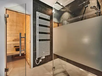 Ein Badezimmer in der Unterkunft Galeriewohnung Hechelstein 105