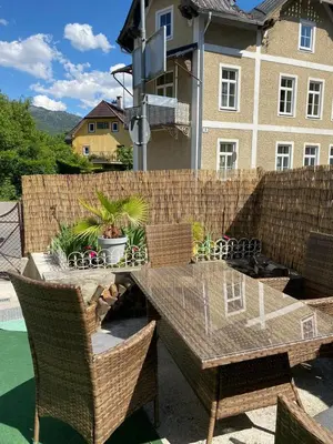 Das Gebäude in dem sich die Ferienwohnung befindet