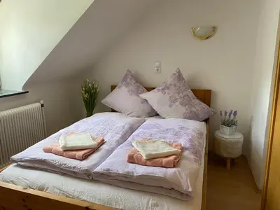 Ein Bett oder Betten in einem Zimmer der Unterkunft Apartment Stella