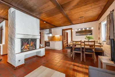Ein Sitzbereich in der Unterkunft Gästehaus Prugger by Schladmingurlaub