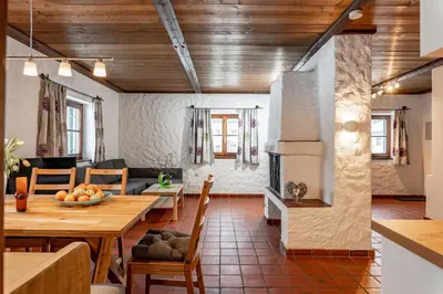 Ein Sitzbereich in der Unterkunft Gästehaus Prugger by Schladmingurlaub