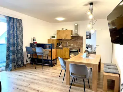 Küche/Küchenzeile in der Unterkunft Dalila Appartements
