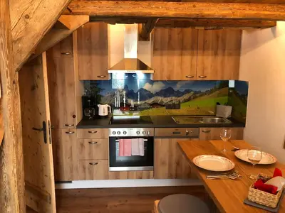 Küche/Küchenzeile in der Unterkunft Haus Tannenheim