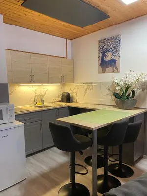 Küche/Küchenzeile in der Unterkunft Cosy Apartment
