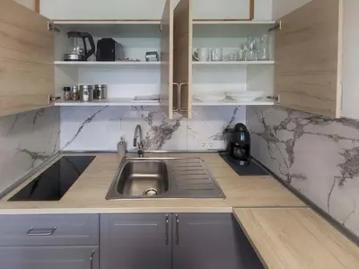 Küche/Küchenzeile in der Unterkunft Cosy Apartment