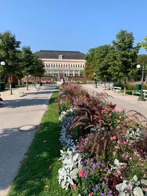 Ein Garten an der Unterkunft Goisererglück
