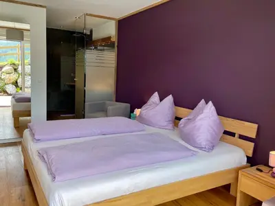 Ein Bett oder Betten in einem Zimmer der Unterkunft Traumblick Dachstein
