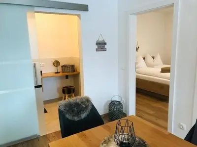 Ein Bett oder Betten in einem Zimmer der Unterkunft Wohlfühl-Appartement inklusive MurauGästeCard